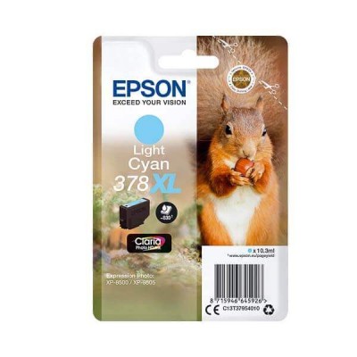 Cartuccia Originale Epson C13T37954010 378XL LC Light Ciano 10,3ml 830 Pagine