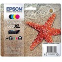 Kit 4 Cartucce Originali Epson C13T03A64010 603XL BK C M Y 8,9ml Bk 4ml C M Y