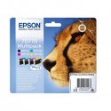 Kit 4 Cartucce Originali Epson C13T07154012 T0715 Bk Nero 7,4ml 245 Pagine C Ciano 5,5ml 345 Pagine M Magenta 5,5 ml 250 Pagine