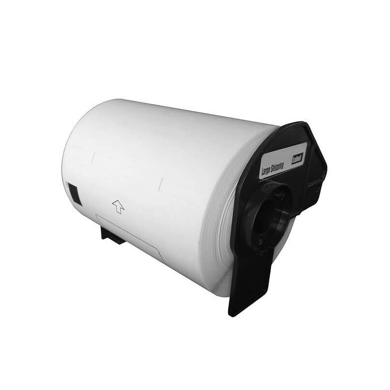 180 Etichette Adesive in Carta Compatibili Brother DK-11247 mm 64X102 Con Supporto In Plastica