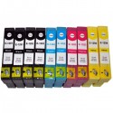 Kit 10 Cartucce Compatibili Epson T1291 T1292 T1293 T1294 - 4 Bk - 2 C - 2 M - 2 Y