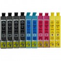 Kit 10 Cartucce Compatibili Epson T2991 T2992 T2993 T2994 - 4 Bk - 2 C - 2 M - 2 Y