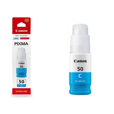 Inchiostro Originale Canon GI-50C 3403C001 70ml C Ciano 7700 Pagine