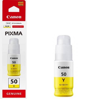 Inchiostro Originale Canon GI-50Y 3405C001 70ml Y Yellow 7700 Pagine