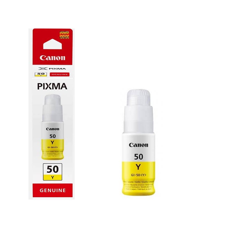 Inchiostro Originale Canon GI-50Y 3405C001 70ml Y Yellow 7700 Pagine