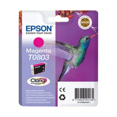 Cartuccia Originale Epson C13T08034011 T0803 M Magenta 7,4ml 220 Pagine