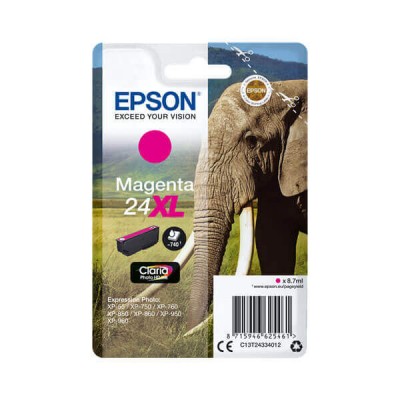 Cartuccia Originale Epson C13T24334012 T2433 24XL M Magenta 8,7ML 500 Pagine