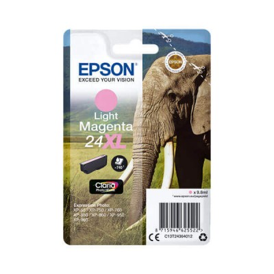 Cartuccia Originale Epson C13T24364012 T2436 24XL Light Magenta 9,8ML 500 Pagine