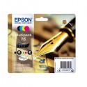 Kit 4 Cartucce Originali Epson C13T16264012 T1626 16 BK C M Y 5,4ml Bk 3ml C M Y