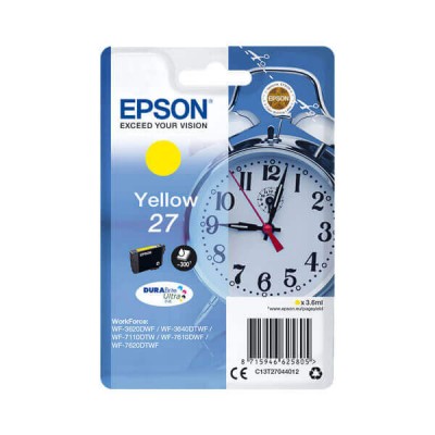 Cartuccia Originale Epson C13T27044012 T2704 27 Y Yellow 3,6ML 300 Pagine