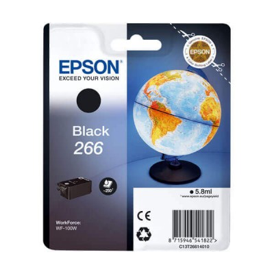 Cartuccia Originale Epson C13T26614010, 266 Bk Nero 5,8ml 260 Pagine