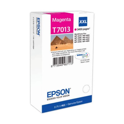 Cartuccia Originale Epson C13T70134010 T7013 XXL M Magenta 34,2ml 3400 Pagine