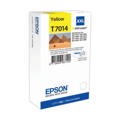 Cartuccia Originale Epson C13T70144010 T7014 XXL Y Yellow 34,2ml 3400 Pagine