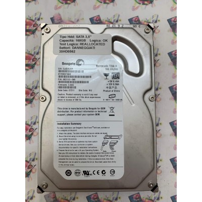 Hard Disk Usato Semifunzionante SATA 3,5" 160GB SEAGATE ST3160212AS 9BD112-065 3.AAE 07311 WU