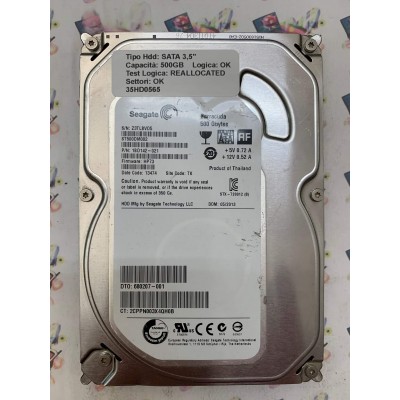 Hard Disk Usato Semifunzionante SATA 3,5" 500GB SEAGATE ST500DM002 1BD142-021 HP73 13474 TK