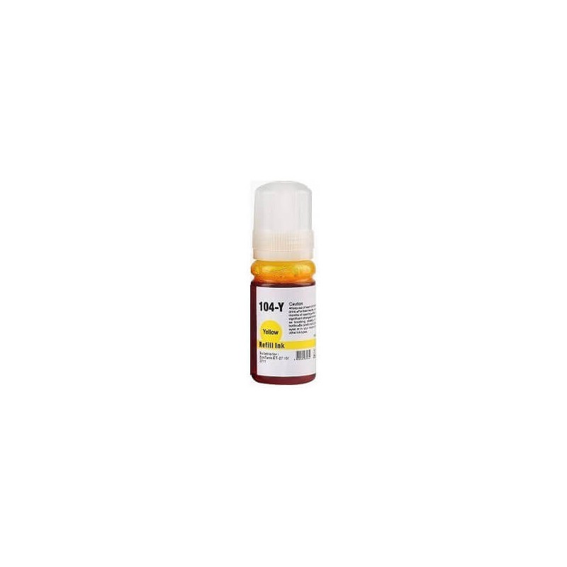 Inchiostro Compatibile Epson C13T00P440, 104 70ml Y Yellow Non Originale