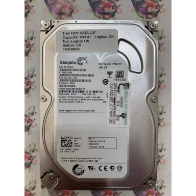 Hard Disk Usato Funzionante 100% OK SATA 3,5" 160GB SEAGATE ST3160318AS 9SL13A-033 CC44 10113 SU