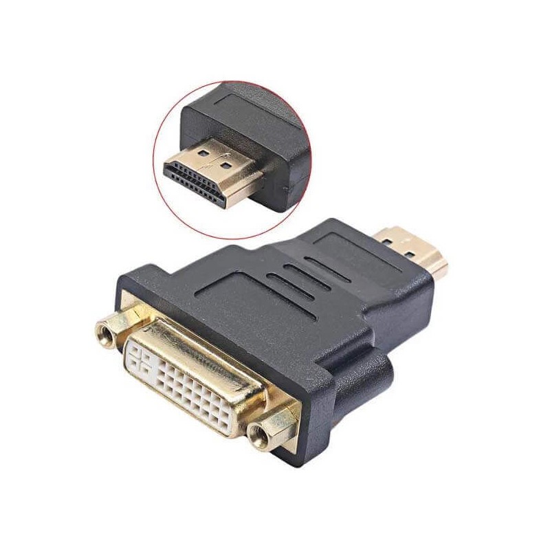 Adattatore Da HDMI Maschio a DVI-I 24+5 Femmina