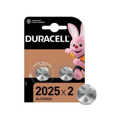Batterie Bottone Duracell 2025 CR2025 DL2025 3V Litio Conf 2 Pezzi