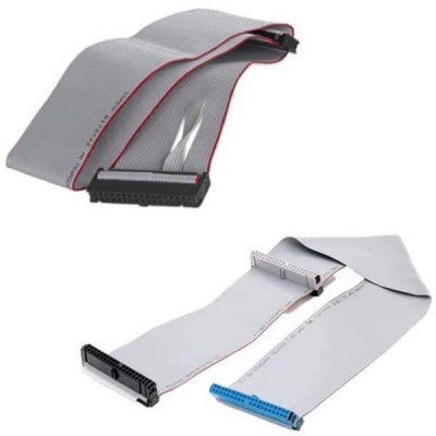 Cavo Ide Interno 66/100/133 per Hard Disk Masterizzatori 40 pin + Cavo Floppy
