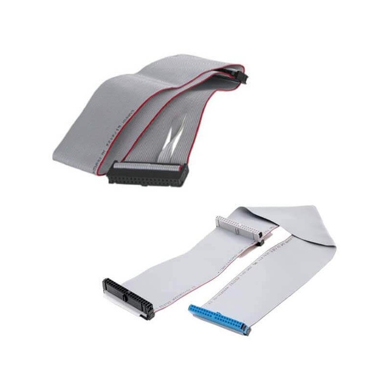 Cavo Ide Interno 66/100/133 per Hard Disk Masterizzatori 40 pin + Cavo Floppy