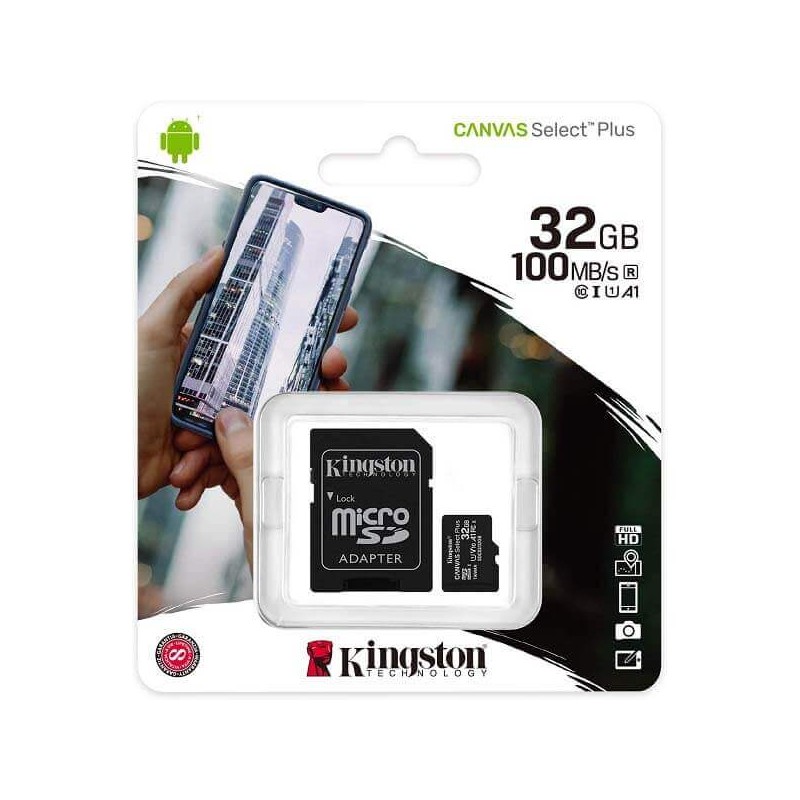 MicroSd Kingston 32Gb Classe 10 SDCS2/32GB