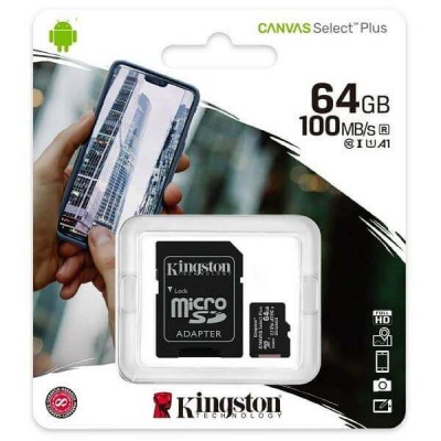 MicroSd Kingston 64Gb Classe 10 SDCS2/64GB