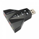 Scheda Audio 3D 7.1 USB Sound Home Theatre Per Notebook PC Plug & Play