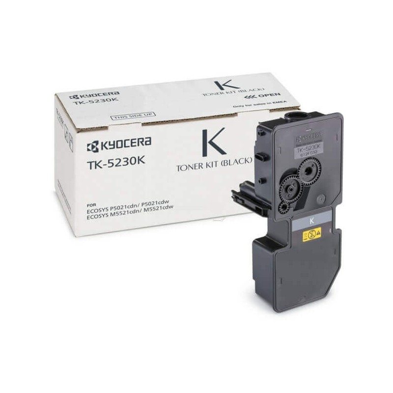 Toner Originale Kyocera 1T02R90NL0 TK5230K Bk Nero 2600 Pagine