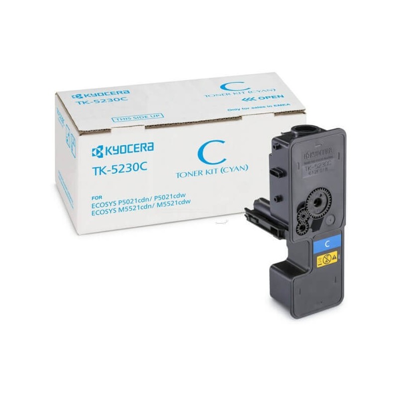 Toner Originale Kyocera 1T02R9CNL0 TK5230C C Ciano 2200 Pagine