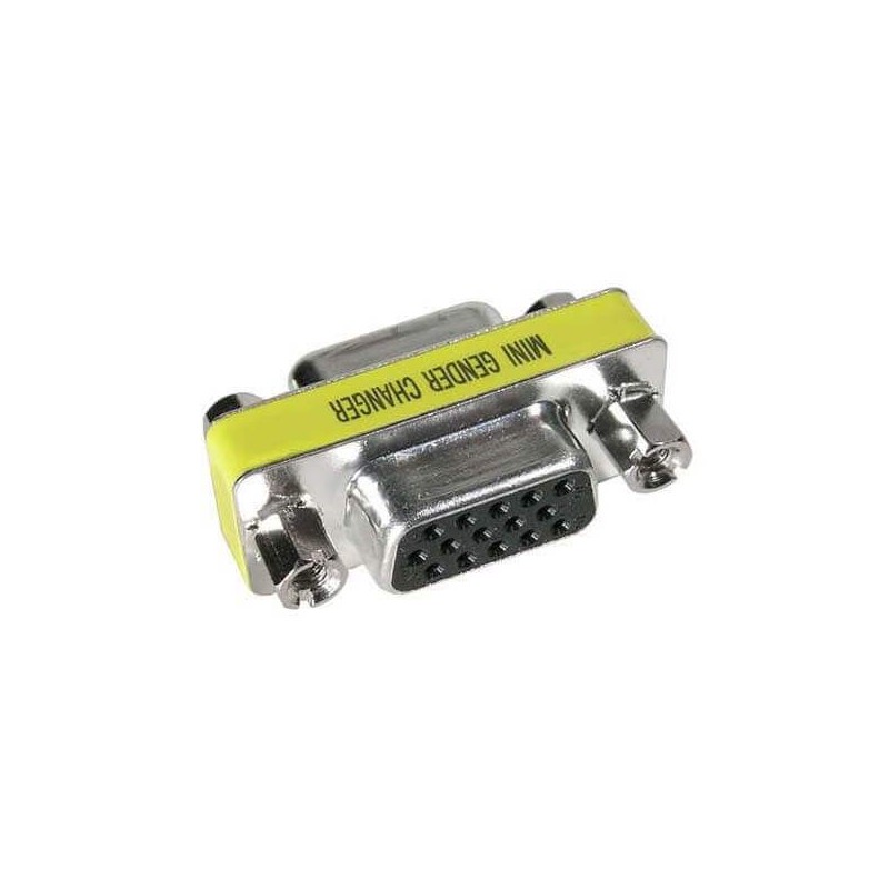 Adattatore Mini Vga 15 pin Femmina Femmina