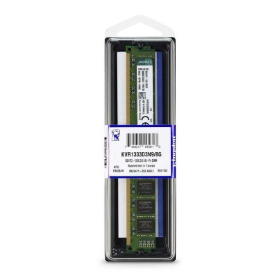 Memoria DDR3 8GB PC3 10600 CL9 Per PC Kingston KVR1333D3N9/8G DIMM Nuova