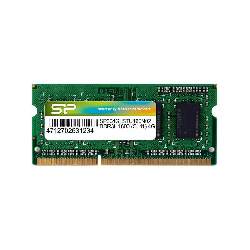 Memoria So-DIMM DDR3L 4GB 1600 cl11 Per Notebook Silicon Power SP004GLSTU160N02 Nuova