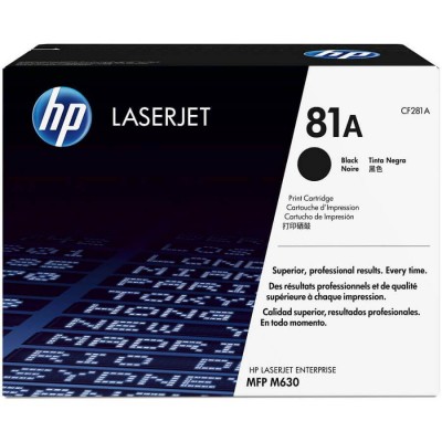 Toner Originale Hp CF281A 81A Bk Nero 10500 Pagine