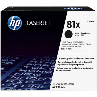 Toner Originale Hp CF281X 81X Bk Nero 25000 Pagine