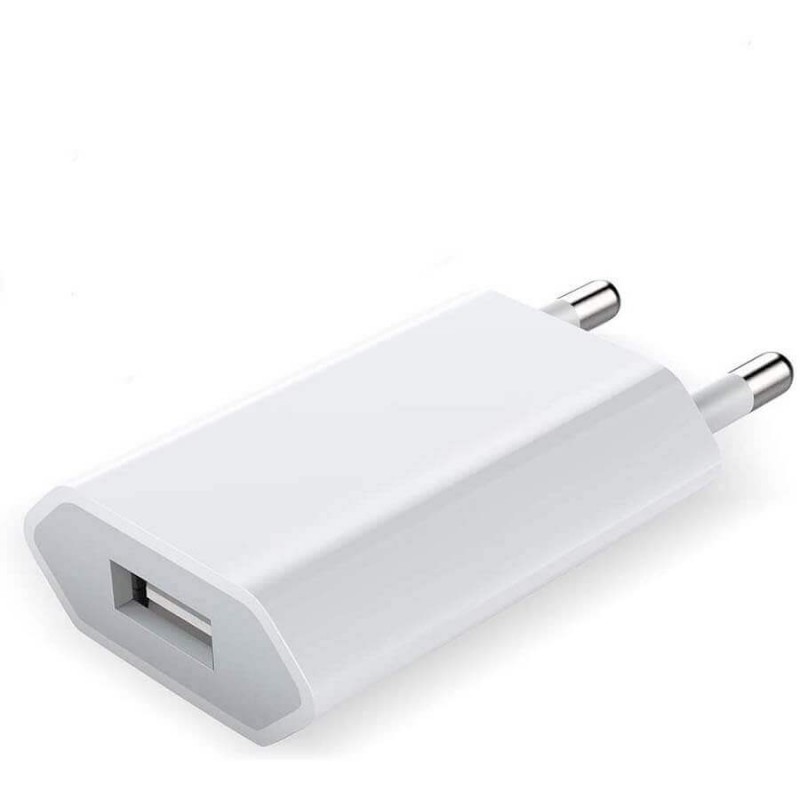 Carica Batterie USB 1A Bianco Bulk