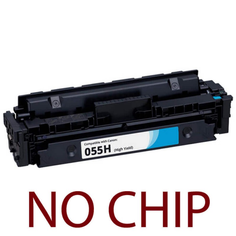 Toner Compatibile Canon 3019C002 055H C Ciano 5900 Pagine No Chip Non Originale