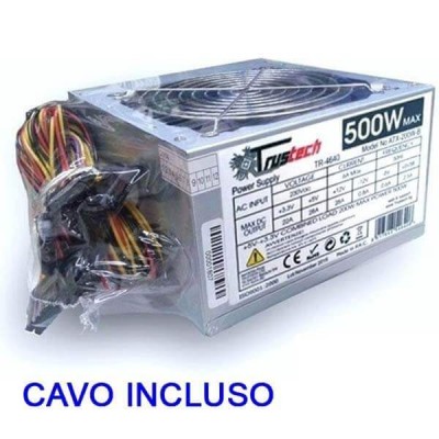 Alimentatore per PC 500W Max Trustech TR-20787 Ventola da 12cm Super Silent