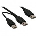Cavo Usb 2.0 A Maschio a 2 Usb A Maschio
