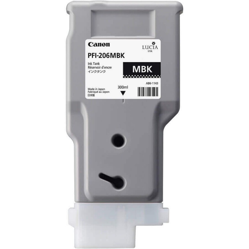 Cartuccia Originale Canon 5302B001 PFI206MBK 300ml MBK Matte Bk Nero