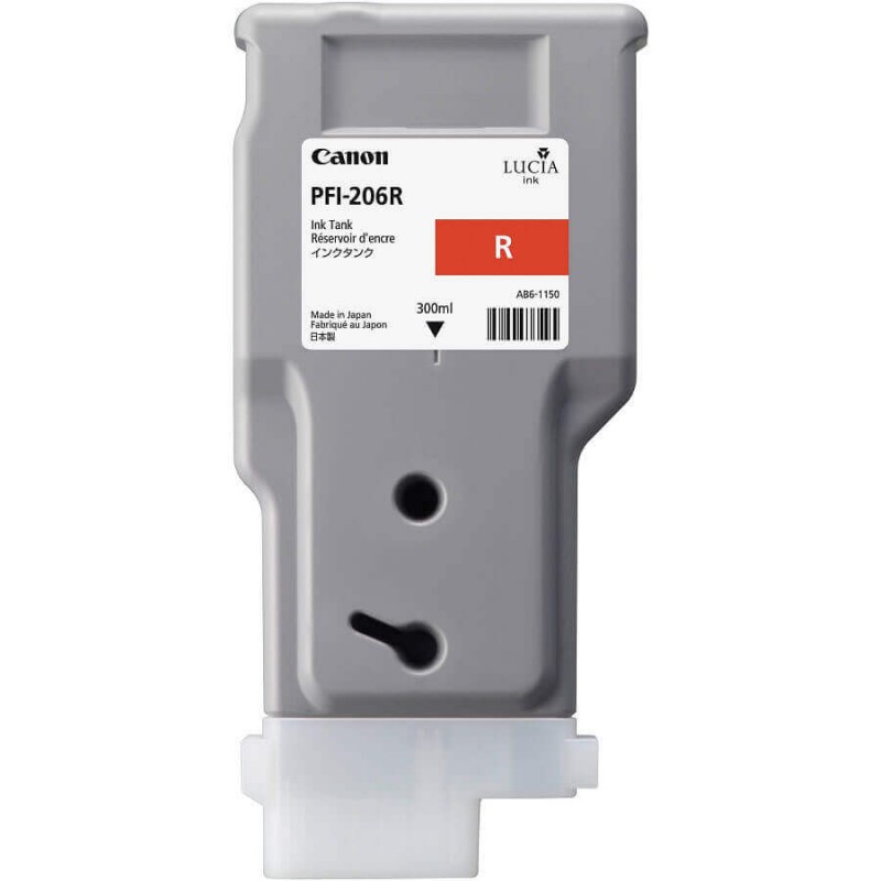 Cartuccia Originale Canon 5309B001 PFI206R 300ml R Red