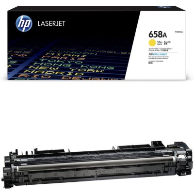 Toner Originale Hp W2002A, 658A Y Yellow 6000 Pagine
