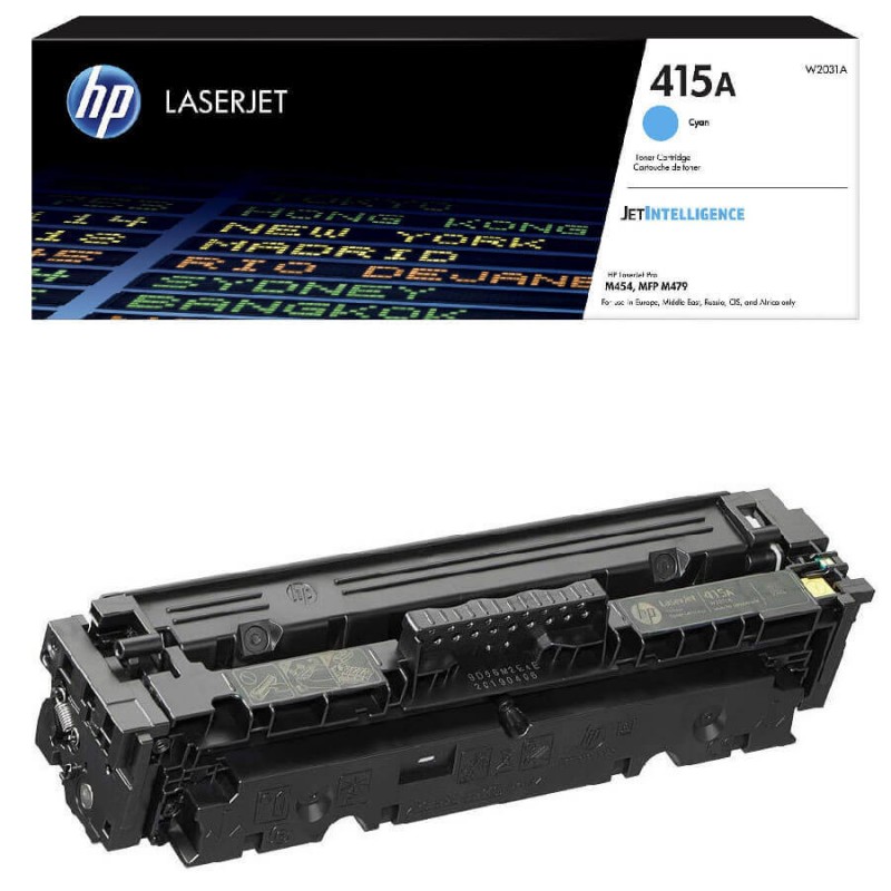 Toner Originale Hp W2031A, 415A C Ciano 2100 Pagine