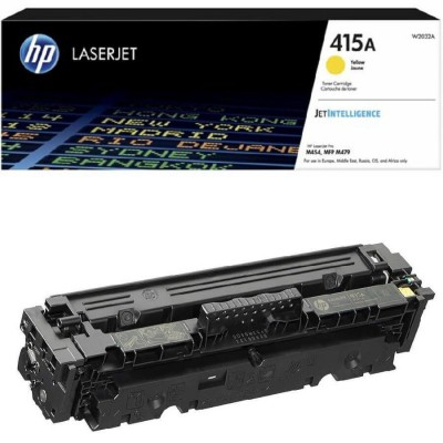 Toner Originale Hp W2032A, 415A Y Yellow 2100 Pagine