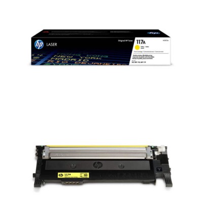 Toner Originale Hp W2072A, 117A Y Yellow 700 Pagine