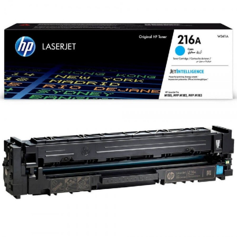Toner Originale Hp W2411A, 216A C Ciano 850 Pagine