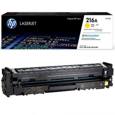 Toner Originale Hp W2412A, 216A Y Yellow 850 Pagine