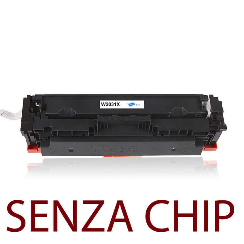 Toner Compatibile HP W2031X 415X C Ciano 6000 Pagine No Chip Non Originale