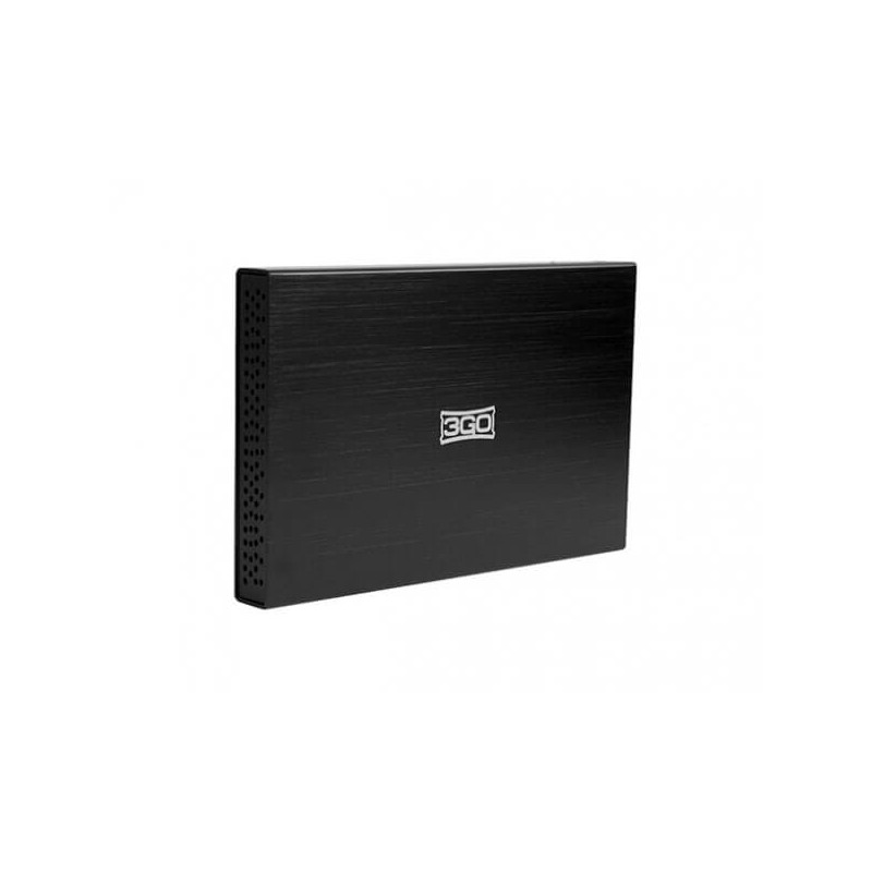 Box Esterno per Hard Disk da 2,5" Sata 2.0 3GO HDD25BK12 Bk Nero