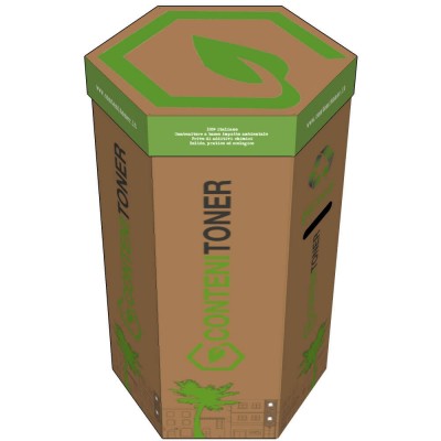Ecobox 30x30x70 Contenitor Pro 1S15 Contratto Smaltimento Toner e Cartucce Circa 15 Toner
